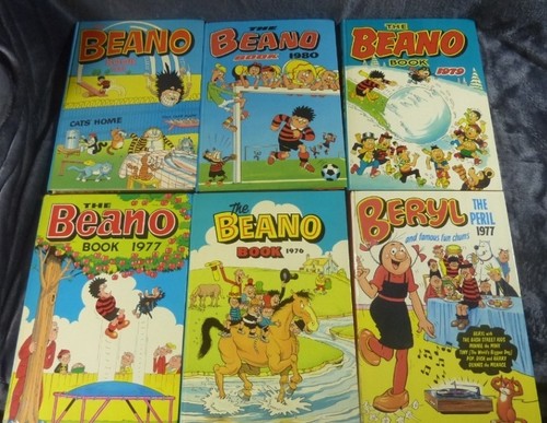 Lot vintage beano annuals - 6,