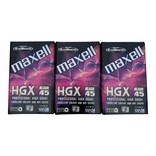 Maxell hgx black - black, vhs-c