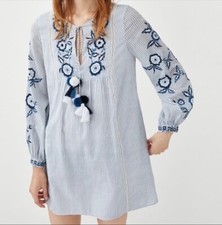 ZARA Tunic Top Medium Blue