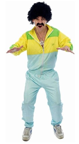 Mens 1980s shell suit one - shell,