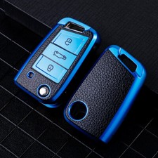 2PCS Blue Key Cover For VW