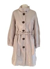 So Marilyn Marilyn Moore Womens Lilac Shimmery Linen Belted Trench Coat. UK 14