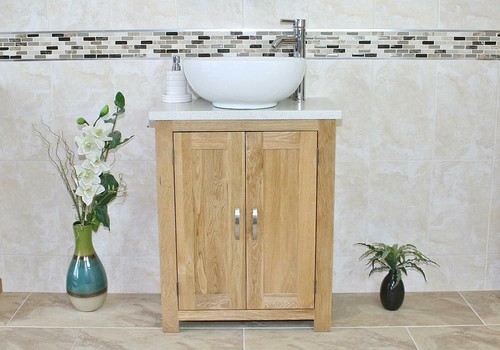 Solid oak bathroom - solid, vanity