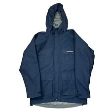 Berghaus Rain Jacket Utility Pockets Walking Hiking Blue Mens Small