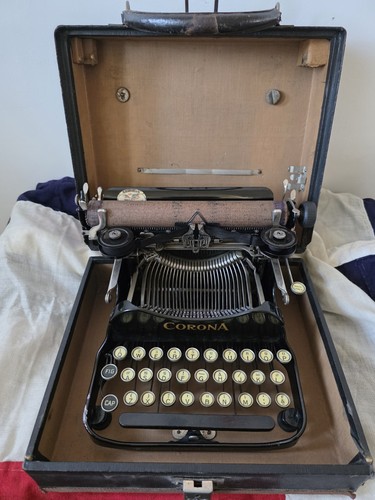Corona folding typewriter - folding,