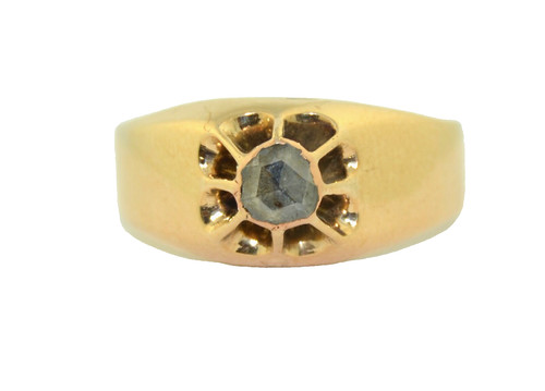 Georgian 14k rose cut diamond - cut,