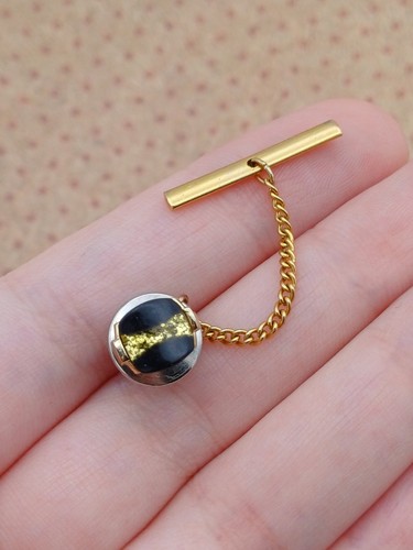 Vintage mens gold tone black - mens,