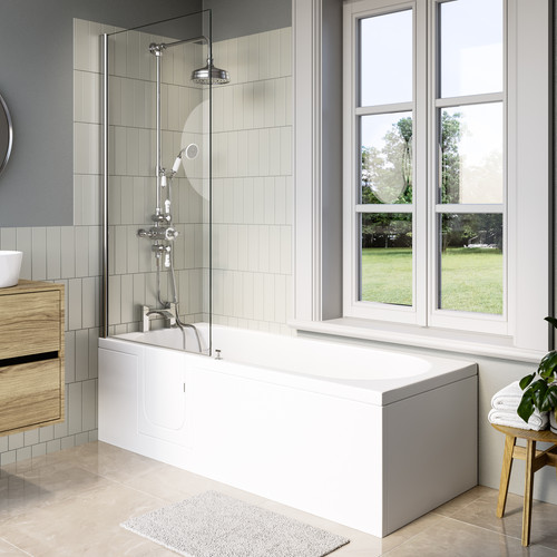 Left hand walk bath 1695mm - left,