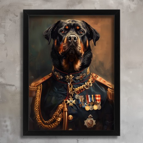 Military dog portrait - military,
