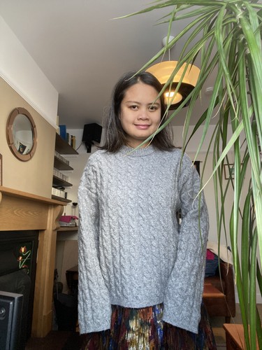 Mixed wool knit cable jumper - mixed,
