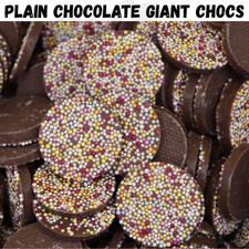 GIANT CHOCOLATE CHOCS Dog Safe Sweets Pet Choc Candy Button Treats 100g-3kg