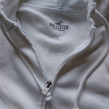 Hollister White Fleece Hoodie