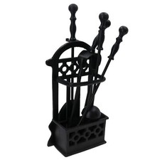 5pc Caged Fireside Fireplace
