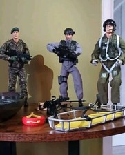 Bundle of 3 HM ARMED FORCES. Army Soldiers, Backpack & Contents 