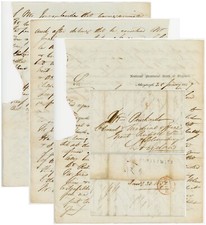 1837 LETTER PRINTED NATIONAL PROVINCIAL BANK of ENGLAND ABERYSTWITH WALES