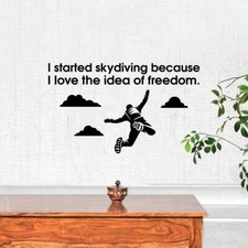 Freedom Quote Sky Dive Diving