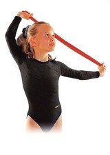 BNIB Black Velvet Long Sleeve Leotard - Anniel Sport Size Small (30/32"" chest)