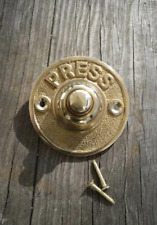 Round Door Bell Antique Mains