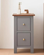 Small grey bedside/ Nightstand
