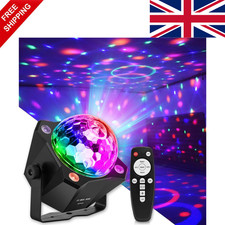 RGB LED Party Lights Disco Ball Disco Stage Light Sound Activated DJ With Remote