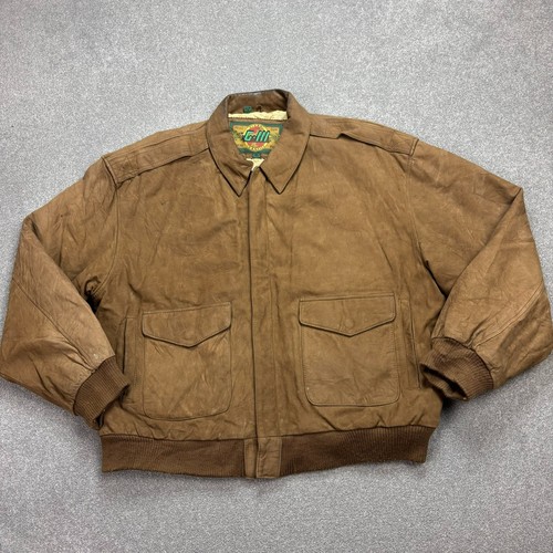 Leather flying jacket adult - jacket, x