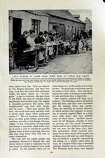 Original Old Vintage Print