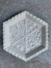 Kernewek Cornish Pottery Hexagonal Shortbread Mould for Wall Hanging