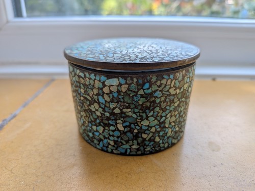 Antique indian turquoise chip - turquoise,
