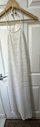 White papaya open crochet knit - open, crochet-knit