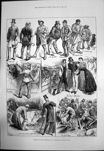Old antique print smithfield - old,