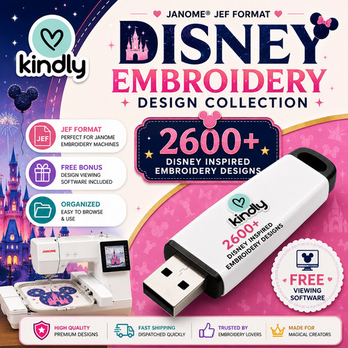 2600 janome jef disney - 2600+,