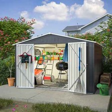 Garden Shed 10X8FT Metal Apex