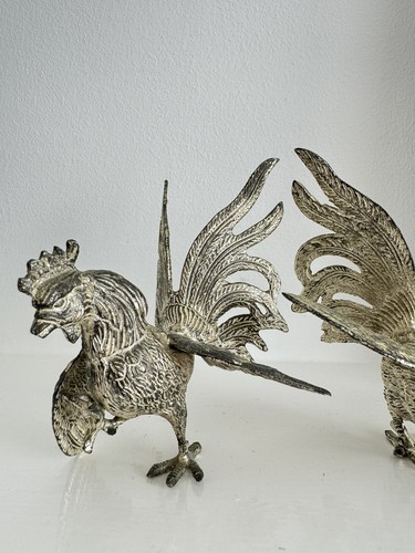 Pair antique italian silver - of,