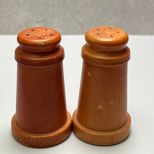 Vintage retro wooden salt - vintage, &