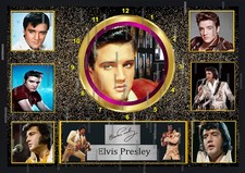 Wall clock Elvis Presley  Poster print  working clock A4 Printed  Poster  film 2