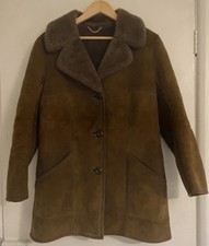 Ladies Lambskin Coat, Brown, Vintage Morlands Size 12