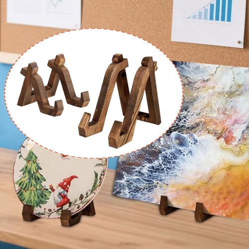 Wooden plate holder - wooden,