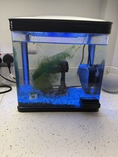 All Pond Solutions 14L Nano Fish Tank Aquarium Stingray Filter Ornament & Gravel