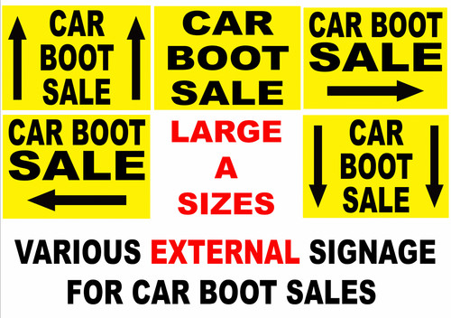 Car boot sale - sale, notice