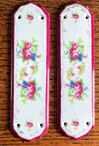 Vintage pair ceramic door - vintage,