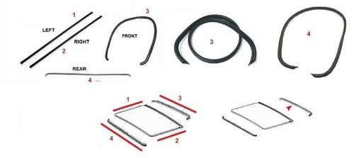 Sunroof moonroof seal - seal, gasket