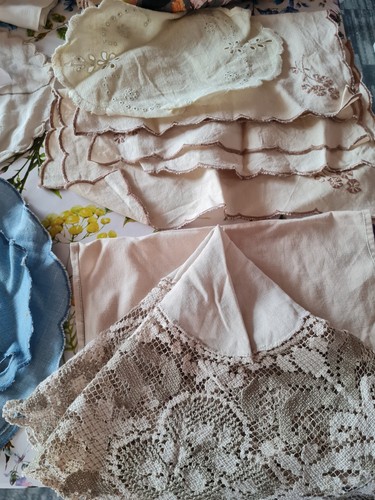 Large vintage fabric piece - large,