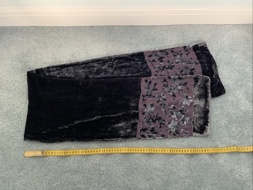 Velvet scarf floral devore - floral,