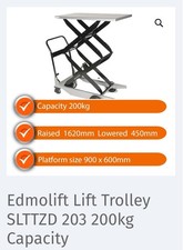 Edmolift Lift Trolley SLTTZD 203 200kg Capacity, Trolley Lift