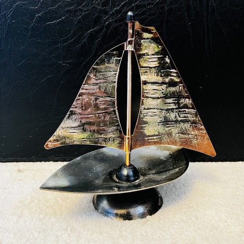 Vintage brass model sailing - vintage,