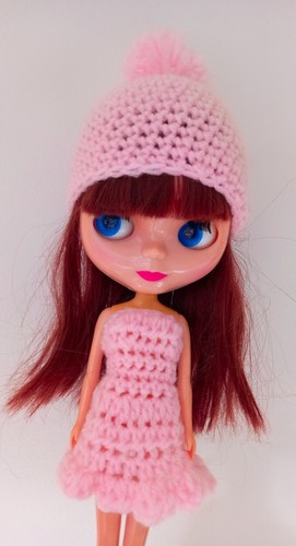 Dress and hat for blythe - and,