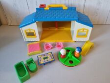 1986 Redbox House Figures Furniture  Playground Equipment Made In Hong Kong 