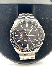 Citizen  Mens Eco-Drive Radio Controlled Calendar 200 MT WR H145-S074416 & Box