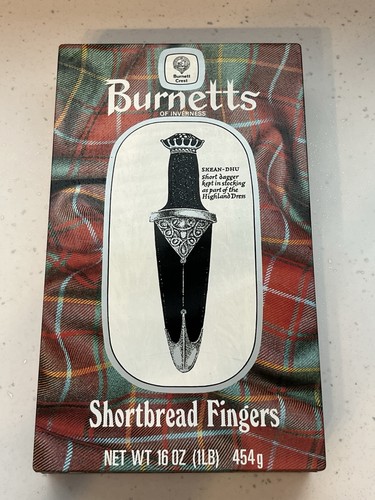 Vintage shortbread tin - vintage,