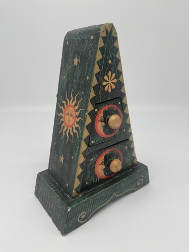 Vtg folk art wood pyramid - vtg,